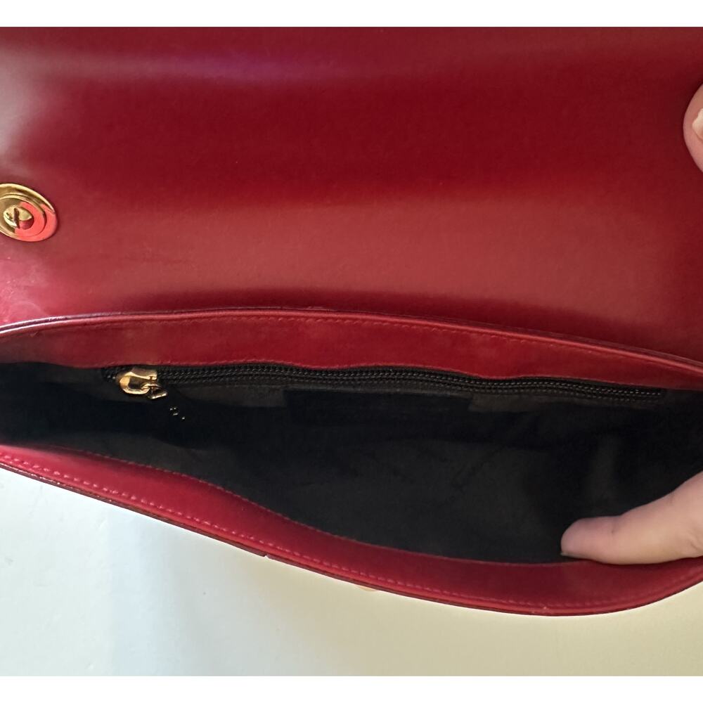 Salvatore Ferrigamo Sophia Shoulder Bag Red White Colorblock Purse Vintage Y2K - Picture 7 of 11